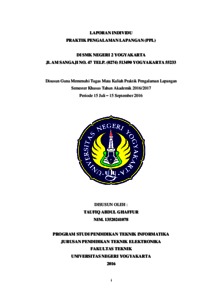 Laporan Individu Praktik Pengalaman Lapangan Ppl Lumbung Pustaka Uny